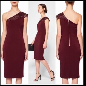 Ted Baker dress size 4 but equates to about a 8/10.  Purchased but never worn.